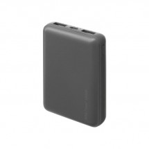Внешний аккумулятор Deppa NRG Power, 2 USB, 10000 мАч, 2.1 A, серый