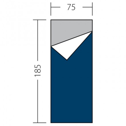 Спальный мешок BTRACE Scout, 185х75 см, +20С, 0,7 кг