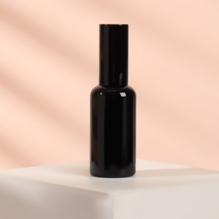 Бутылочка для хранения с распылителем «Black», 50 мл, цвет чёрный