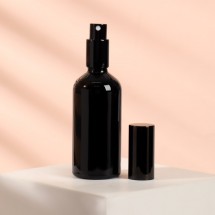 Бутылочка для хранения с распылителем «Black», 100 мл, цвет чёрный