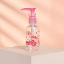 Бутылочка для хранения с дозатором, 75 мл, цвет розовый