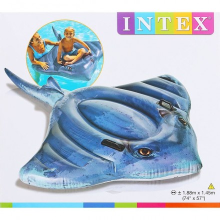 Игрушка для плавания «Скат», 188 х 145 см, от 3 лет, 57550NP INTEX