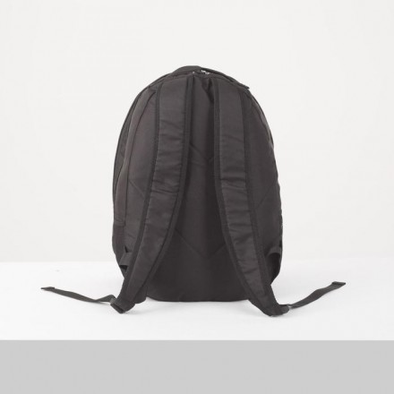 Рюкзак туристический, 27 л, 2 отдела на молниях, наружный карман, 2 боковые сетки, цвет чёрный