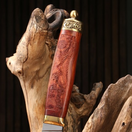 Нож туристический &quot;Утиная Охота&quot; сталь - 65х13, рукоять - дерево, 28 см