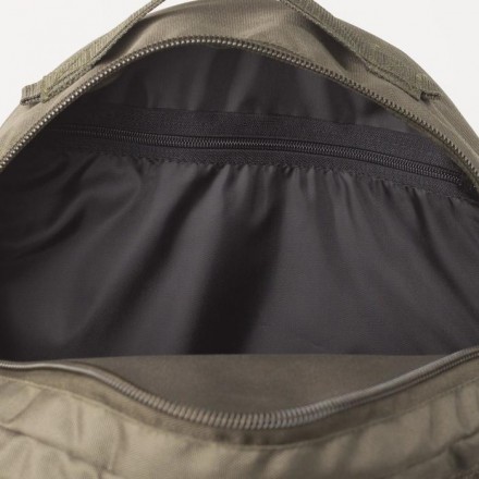Рюкзак туристический, 35 л, 2 отдела на молниях, наружный карман, 2 боковые сетки, цвет олива