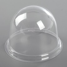 Крышка одноразовая к контейнеру ПР-Т-85К, круглая, прозрачная, 11×8,2 см, 390 шт/уп (Цена за 390 шт.)