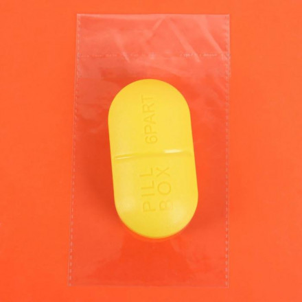 Таблетница «Pill Box», 6 секций, овал, цвет МИКС