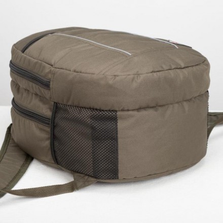 Рюкзак туристический, 27 л, 2 отдела на молниях, наружный карман, 2 боковые сетки, цвет оливковый