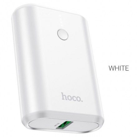 Внешний аккумулятор Hoco Q3, 10000 мАч, USB, USB-C, 3 А, PD 20W + QC3.0, белый