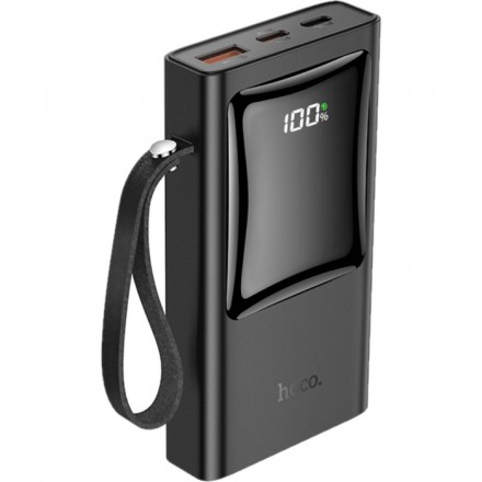 Внешний аккумулятор Hoco Q4, 10000 мАч, USB, USB-C, Lightning, 3А, PD 20W + QC3.0, черный