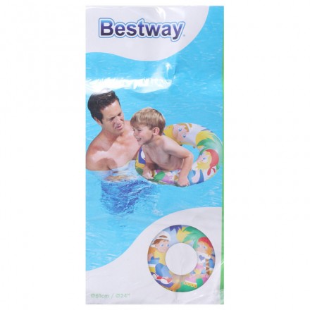 Круг надувной для плавания «Осьминожки», d=61 см, от 3-6 лет, цвета МИКС, 36014 Bestway