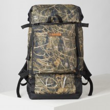 Рюкзак туристический, 50 л, отдел на стяжке шнурком, 3 наружных кармана, цвет зелёный/коричневый