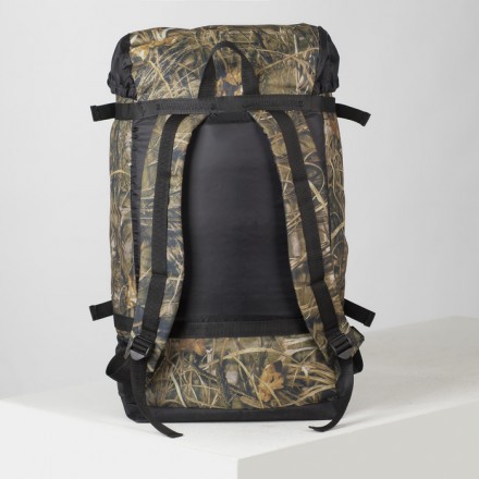 Рюкзак туристический, 50 л, отдел на стяжке шнурком, 3 наружных кармана, цвет зелёный/коричневый