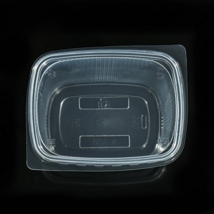 Набор одноразовых контейнеров с крышкой, 350 мл, 10,8×8,2×7 см, 10 шт, цвет прозрачный