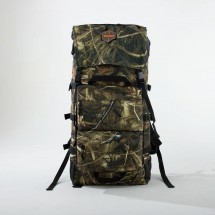 Рюкзак туристический, 80 л, отдел на молнии, 3 наружных кармана, цвет камыш