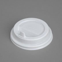 Крышка для стакана &quot;Белая&quot; клапан, диаметр 80 мм (Цена за 100 шт.)