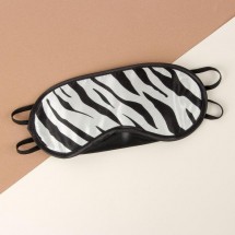 Маска для сна «Сафари», с носиком, двойная резинка, 19 × 8 см, цвет чёрный/белый