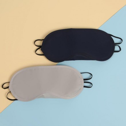 Маска для сна с носиком, двойная резинка, 18 × 8,5 см, цвет МИКС