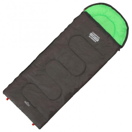 Спальник 2-слойный, R одеяло+подголовник 185 x 70 см, camping comfort summer, таффета/таффета, +15°C