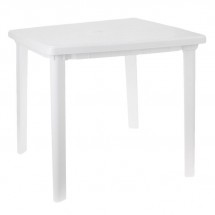 Стол квадратный, размер 80 х 80 х 74 см, цвет белый