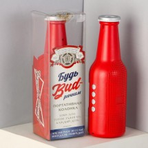Портативная колонка &quot;Бутылка&quot;, красная, модель ES-01, 22,1 х 7 см