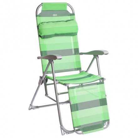 Кресло-шезлонг К3, 82 x 59 x 116 см, цвет зелёный