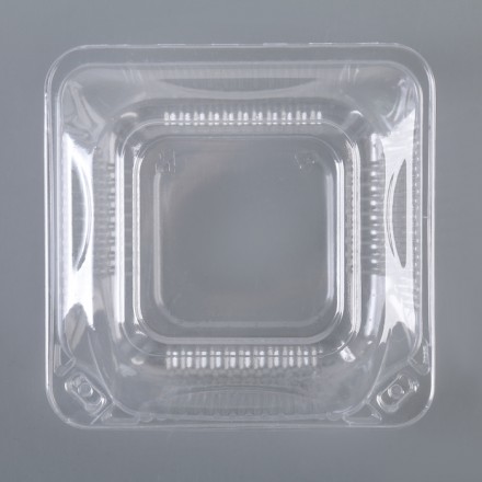 Контейнер одноразовый с неразъёмной крышкой ИП-9НАВ, 200 мл, 13×13×6 см, цвет прозрачный (Цена за 450 шт.)