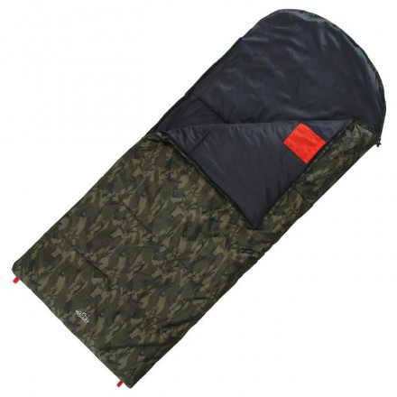 Спальник 4-слойный, R одеяло+подголовник 225 x 100 см, camping comfort cold, таффета/оксфорд, -15°C