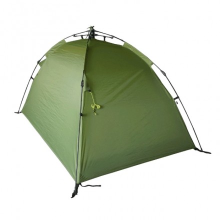 Палатка BTrace Bullet 2, быстросборная, двухслойная, двухместная, цвет зеленый