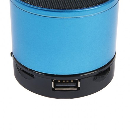 Портативная колонка LuazON Hi-Tech08, 3 Вт, 300 мАч, microSD, USB, синяя