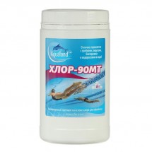 Дезинфицирующие средство Aqualand Хлор-90МТ, таблетки 20 г, 1 кг