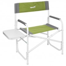 Кресло директорское Helios MAXI с откидным столиком, цвет серый/зелёный