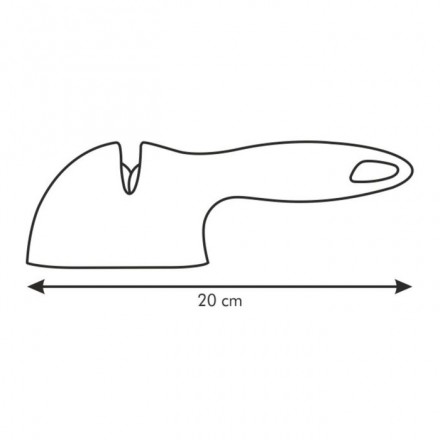 Точилка Tescoma Presto для заточки кухонных ножей, керамика/пластик