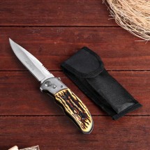 Нож выкидной полуавтомат, Мастер К клинок 6,5 см