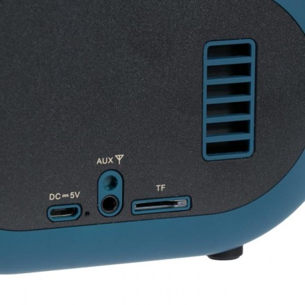 Портативная колонка  Hiper RETRO S, BT, 5 Вт, Micro-USB/AUX, 1800 мАч, синяя