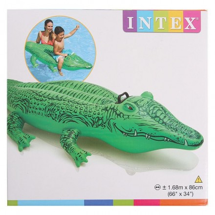 Игрушка для плавания «Крокодил», 168 х 86 см, от 3 лет, 58546NP INTEX