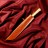 Нож Корд Куруш - средний узкий, кость, ёрма, гарда гравировка (15-18 см)