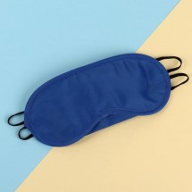 Маска для сна, с носиком, двойная резинка, 19 × 8,5 см, цвет синий