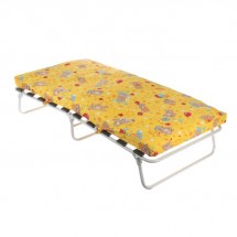 Кровать раскладная детская на ламелях с матрасом ЗМИ «Марфа-М1», 150×61×30 см, до 60 кг, рисунок МИКС