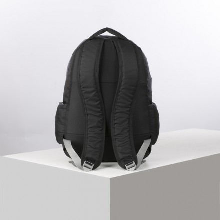 Рюкзак туристический, 21 л, отдел на молнии, 2 наружных кармана, 2 боковых кармана, цвет чёрный/серый