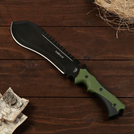 Нож-мачете походный &quot;Тайга-Н&quot; сталь - AUS8, рукоять - резина, 37 см