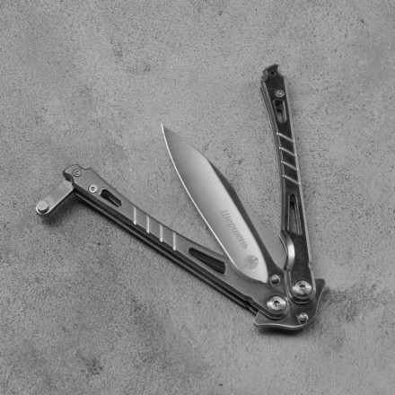 Нож-бабочка &quot;Шершень&quot; сталь - 420, рукоять - сталь, 21 см