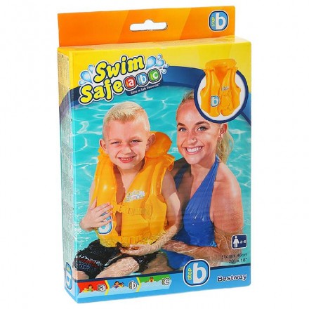 Жилет надувной Swim Safe, ступень B, 51 х 46 см, 3-6 лет, 32034 Bestway