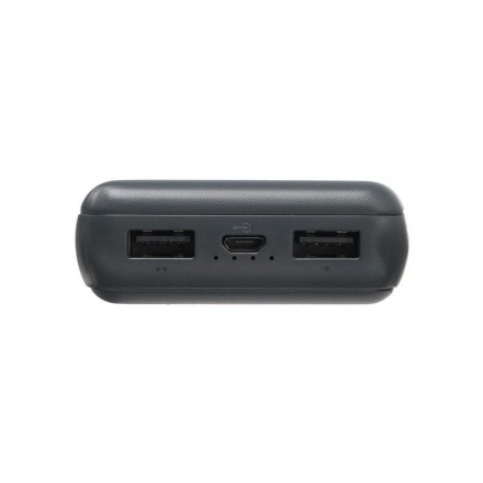 Внешний аккумулятор Deppa NRG Power, 2 USB, 20000 мАч, 2.1 A, серый