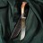 Нож Пчак Шархон &quot;Рог косули&quot; - пластик, сухма, витая рукоять, гарда олово, гравировка, 15 см
