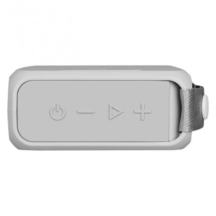 Портативная колонка TFN Quadro, 3Вт, Bluetooth 5.0, microSD, microUSB, IPX6, 1500мАч, серая