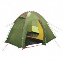 Палатка BTrace Newest 3, двухслойная, трехместная, цвет зеленый, бежевый