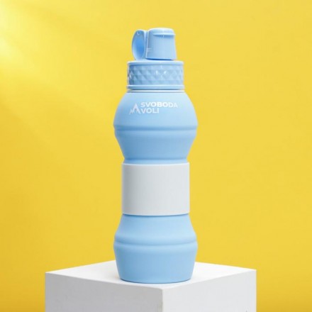 Силиконовая бутылка для воды &quot;Svoboda voli&quot;, 700 мл