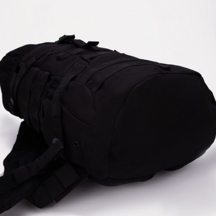 Рюкзак турист, 40 л, отд на стяжке, 2 н/кармана, отд для ноутбука, черный