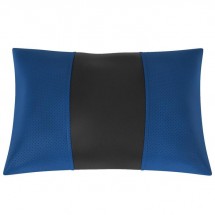 Автомобильная подушка, поясничный подпор, экокожа, чёрно-синяя